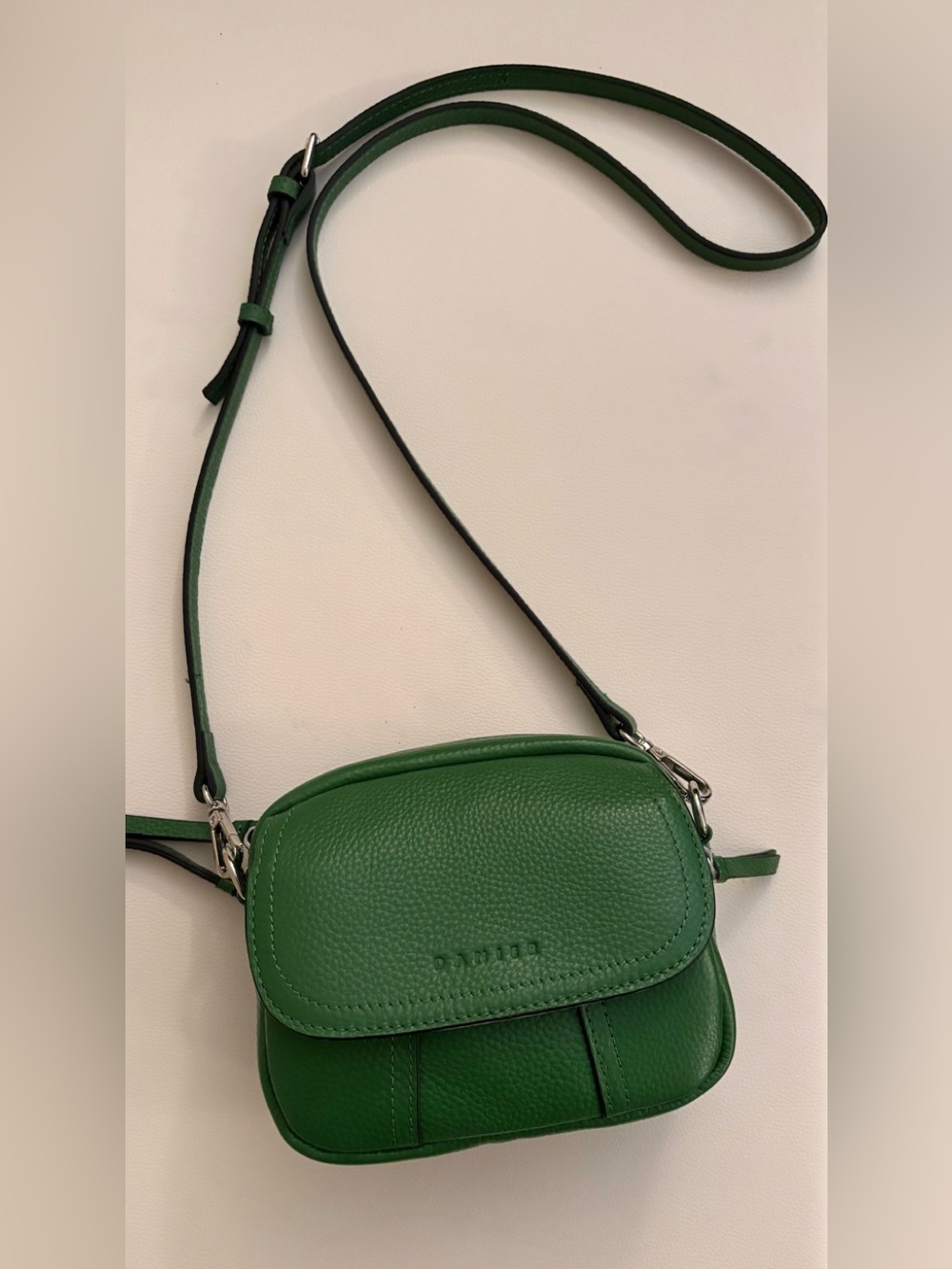 Green Leather Crossbody Bag